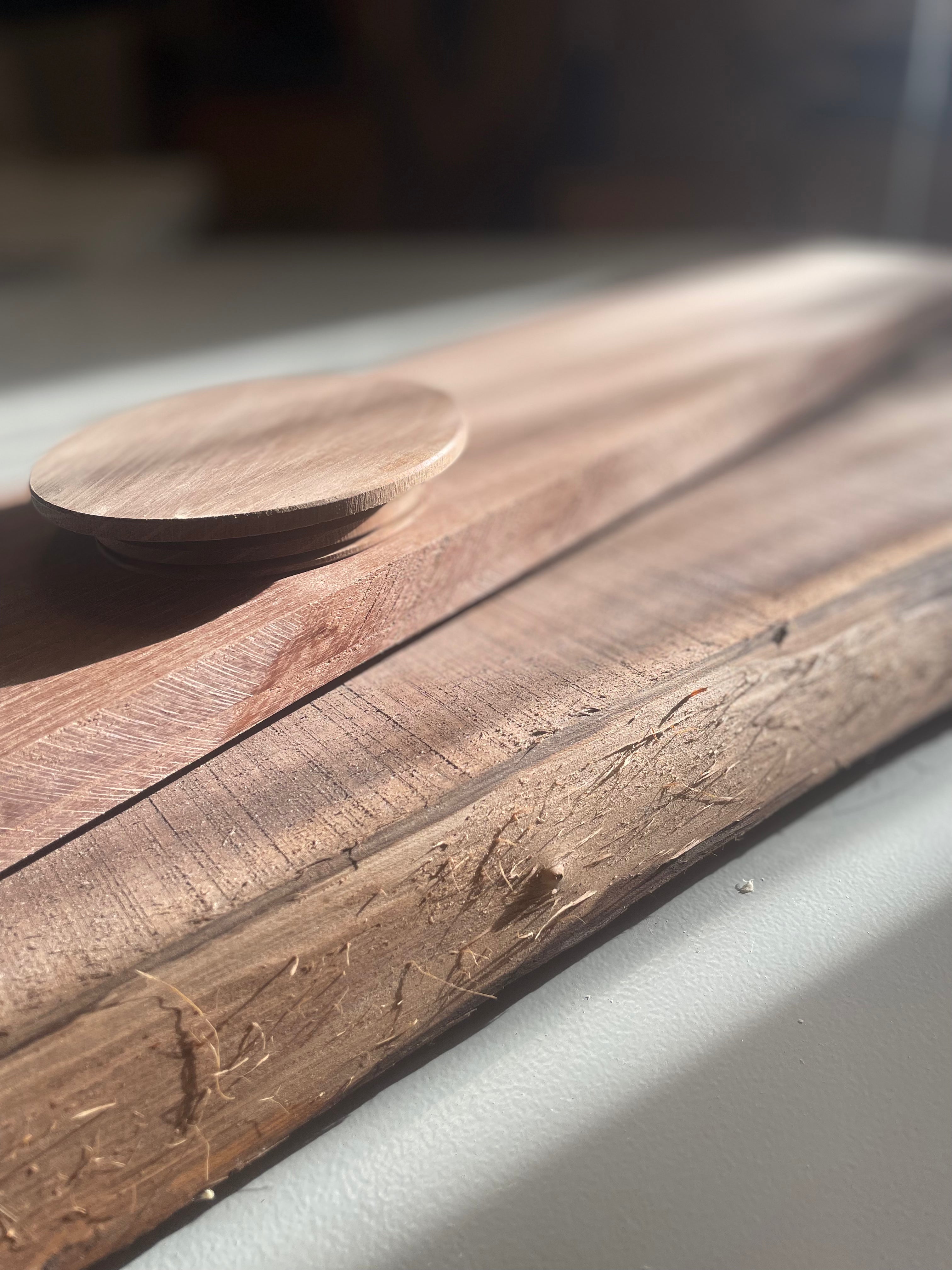 Dubbeglas Deckel , Akazien Holz